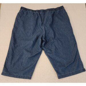 White Stag blue light denim stretch womens capri pants XXL/20